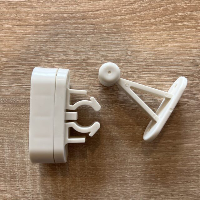 Piezas del tope blanco de sujeción de puerta