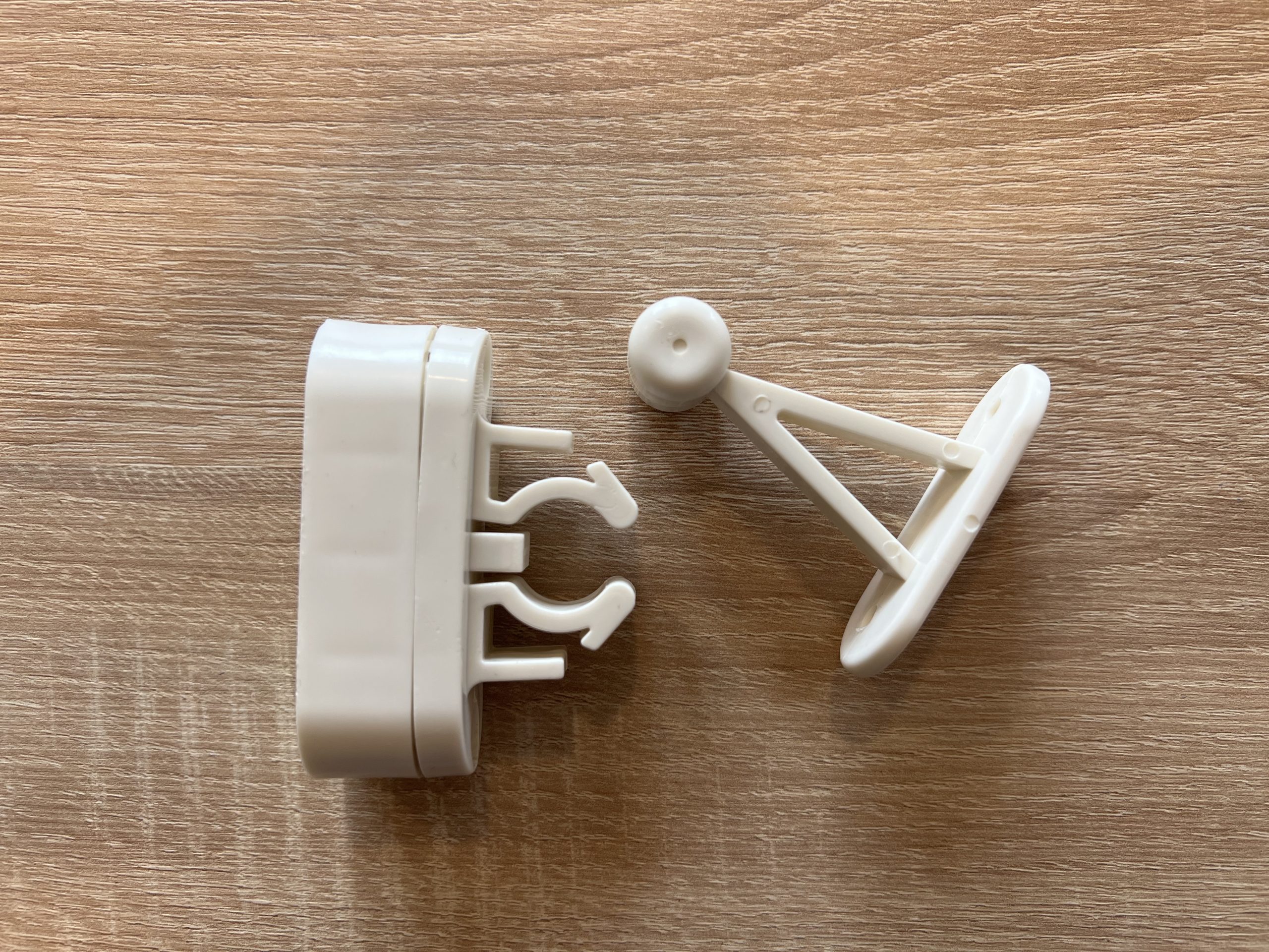Piezas del tope blanco de sujeción de puerta